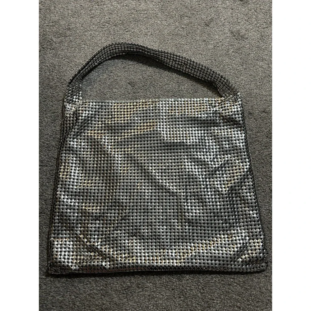 Paco RABANNE Pixel Mesh‎ Silver Metallic Tote Bag New Without Tags